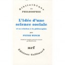 L'idee D'une Science Sociale Et Sa Relation A La Philosophie - Peter Winch
