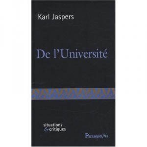 De L'universite - Karl Jaspers