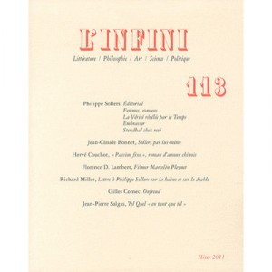 Revue L'infini T.113 - Revue L'infini