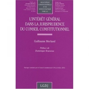 L'interet General Dans La Jurisprudence Du Conseil Constitutionnel - Guillaume Merland