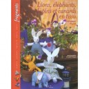 Lions, Elephants, Lapins Et Canards En Tissu - Christiane Vignal