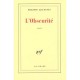 L'obscurite - Philippe Jaccottet