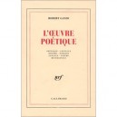 L'oeuvre Poetique - Robert Ganzo