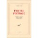L'oeuvre Poetique - Robert Ganzo
