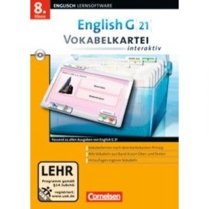 Cornelsen English G 21 Vokabelkartei interaktiv 8.Klasse [import allemand]