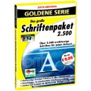 Databecker Goldene Serie Das groe Schriftenpaket 2500. CD-ROM fr Windows 98/98SE/ME/2000/XP