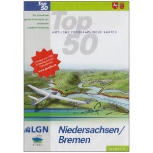 Microsoft Top 50. Niedersachsen, Bremen. Amtliche topographische Karten Version 5. CD-ROM Windows Vista/200 fr ...