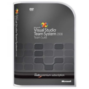 Microsoft VStudio Team Suite 2008 Win32 English Programs w/MSDN Prem Not to Latam CD/DVD