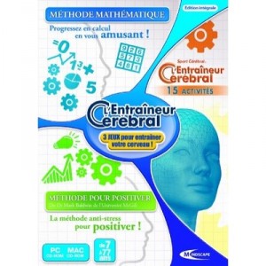 Mindscape Coffret 3 jeux PC : L'Entraineur Crbral (Mthode Mathmatique + Mthode pour Positiver + Gym des Neuro...