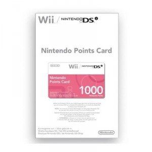 Carte de 1000 points Nintendo pour Wii et DSi (45496352189)