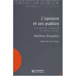 L'opinion Et Ses Publics , Une Approche Pragmatiste De L'opinion Publique - Mathieu Brugidou