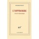 L'opprobre , Essai De Demonologie - Richard Millet