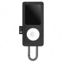 Macally - Bella - Étui de protection en cuir Boitier pour iPod nano 4G -Gris