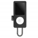 Macally - Bella - Étui de protection en cuir Boitier pour iPod nano 4G -Gris