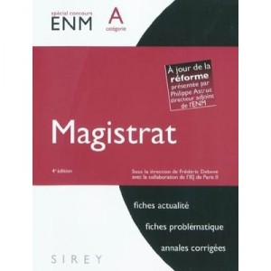 Magistrat , Categorie A (4e Edition) - Frederic Debove
