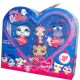Hasbro - Littlest Pet Shop - Coffret 4 petshop EXCLUSIFS messages d'amour - phoque,canari rose,berna...