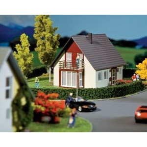 Faller houses, red, H0