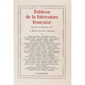Tableau De La Litterature Francaise T.3 - Collectif