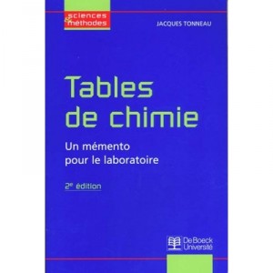 Tables De Chimie - J Tonneau