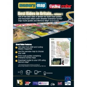Memory Map 100 Best Rides In Britain From Mountain Bike Rider Cycling Weekly [import English]