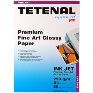 Tetenal Papier Premium fine art brillant 290 g A4 50 feuilles (131321)