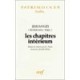 Textes Choisis Les Chapitres Interieurs - Jc Pastor