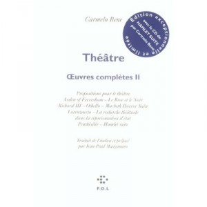 Theatre, Oeuvres Completes T.2 - Carmelo Bene