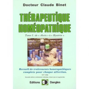 Therapeutique Homeopathique T.1 - Claude Binet