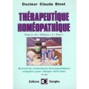 Therapeutique Homeopathique T.2 - Claude Binet