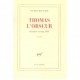 Thomas L'obscur , Premiere Version, 1941 - Maurice Blanchot