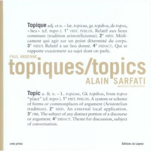 Topiques/topics - Alain Sarfati