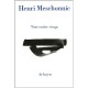 Tout Entier Visage - Henri Meschonnic
