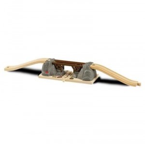 Brio - 33381 - Circuits De Train En Bois - Pont Catastrophe