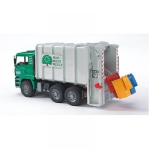 Bruder - Véhicules Sans Piles - Camion Poubelle Man
