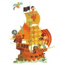 Djeco - Stickers Adhesifs Muraux Thème Bateau Pirate