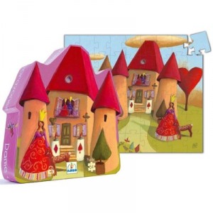 Djeco Puzzle Dame de Coeur 54 Pièces
