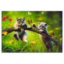 Educa toys Educa - Puzzle 500 Le Monde des Petits Lynx - 13413