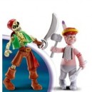 Famosa - Figurine - Figurine de Collection - Peter Pan : Squelette et Enfant Indien