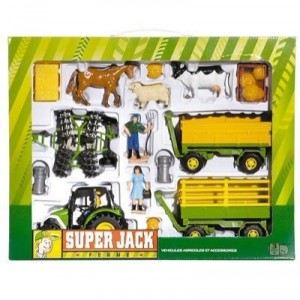 Gueydon Véhicule Miniature - Set Ferme Métal Superjack