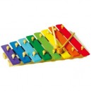 Legler Xylophone En Couleurs À Huit Notes, 2 Baguettes En Bois. Dim 33 X 23 Cm.