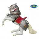 Papo - Cheval Armure Cabré Rouge - 39250