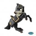 Papo - Cheval Cabré Noir En Armure - 39276
