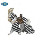 Papo - Cheval De Tournoi Drapé Argent - 39286
