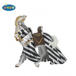 Papo - Cheval De Tournoi Drapé Argent - 39286