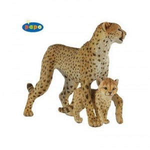 Papo - Guepard Et Son Bebe - 50044
