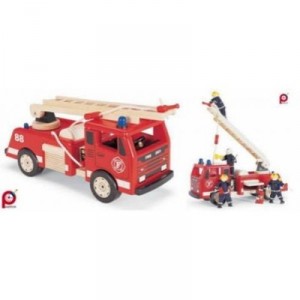 Pintoy - Camion De Pompier En Bois