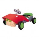 Plan Toys - Jouet En Bois - Porteur Voiture Se Sport En Latex Et Bois