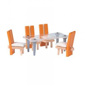 Plan Toys - Jouet en Bois - Salle à Manger, Décor Moderne