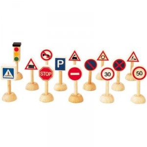 Plan Toys - Plan City - Panneaux De Signalisation