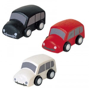 Plan Toys - Véhicules En Bois - Véhicule De Transport De Passagers, En Lot De 3, Plan City
